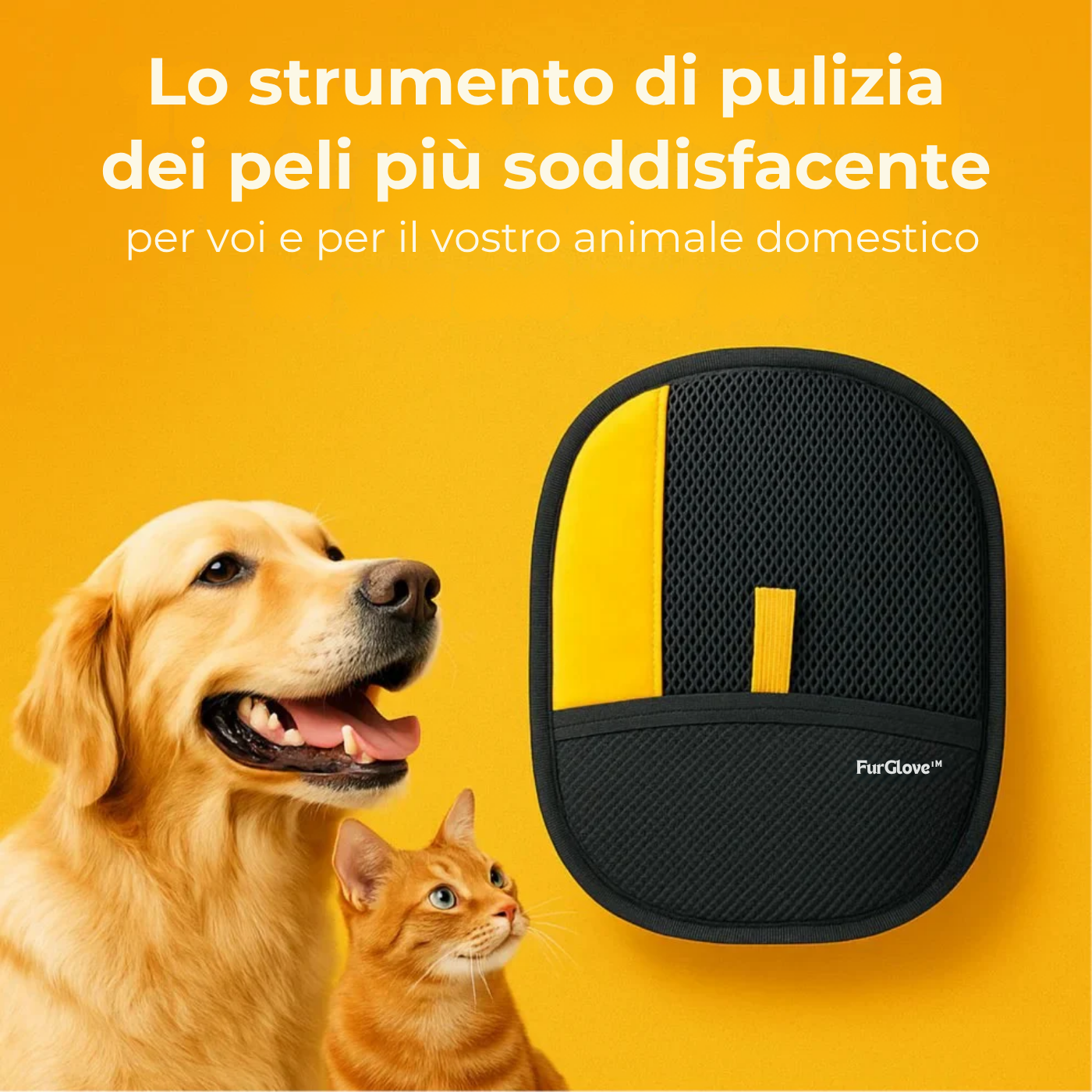 FurGlove™ – Il guanto definitivo per la rimozione dei peli di animali domestici